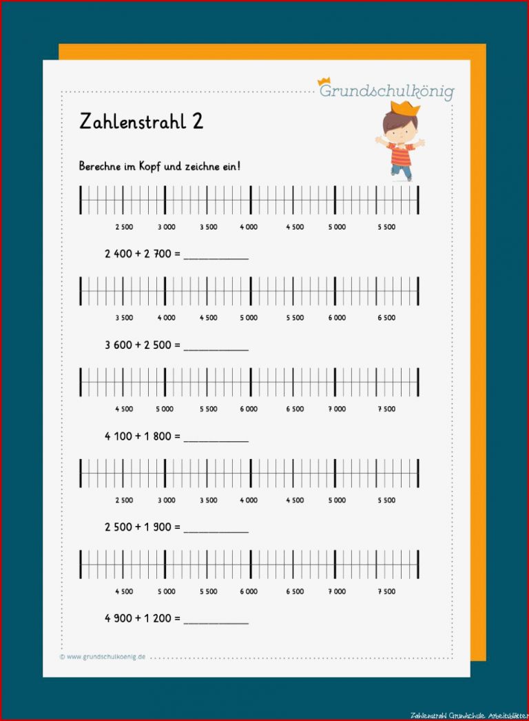 Stellenwerttabelle Zahlenstrahl