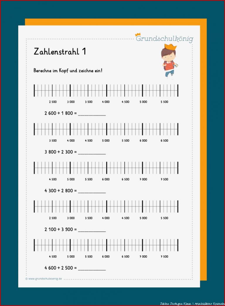 Stellenwerttabelle Zahlenstrahl