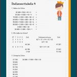 Stellenwerttabelle Zahlenstrahl