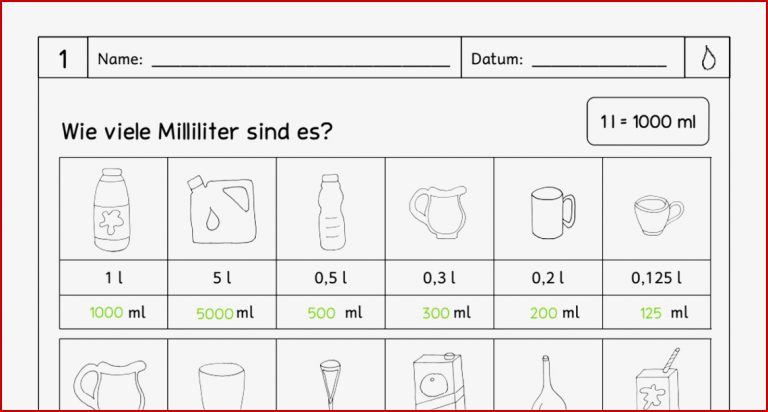 Stellenwerttafel Gewichte Zum Ausdrucken