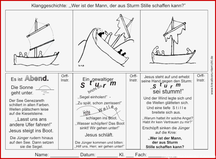 Stillung des Sturms