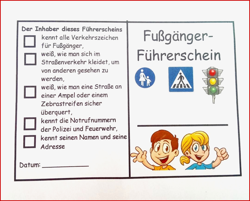 Straße überqueren Zaubereinmaleins Verkehrserziehung