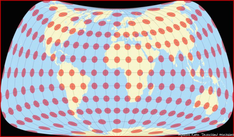 Strebe Mollweide Asymmetrisch 24 Kartenprojektionen