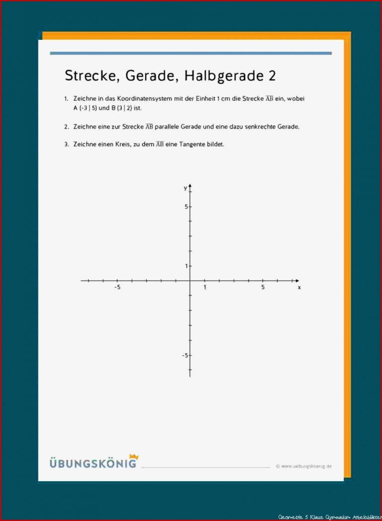 Strecken, Geraden und Halbgeraden