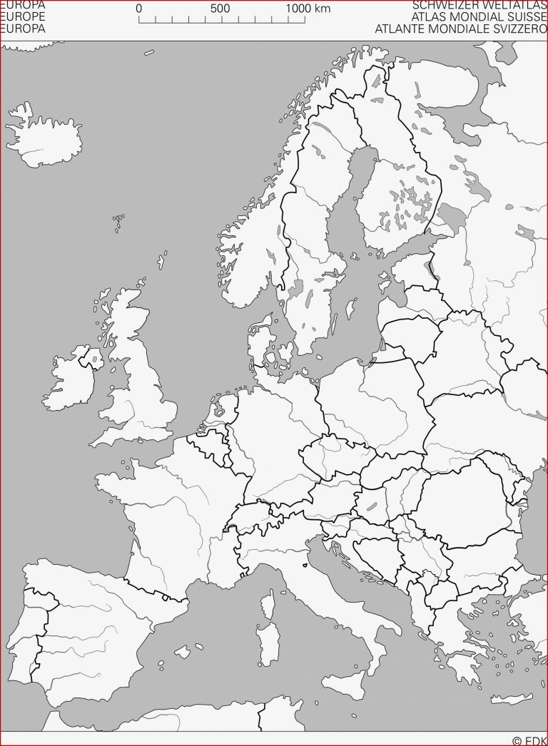 Stumme Karte Europa Staaten