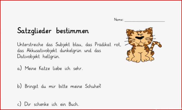 Subjekt Prädikat Arbeitsblätter Worksheets