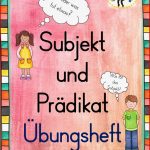 Subjekt Und Prädikat Übungsheft – Unterrichtsmaterial Im