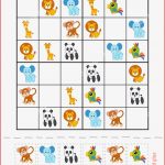 Sudoku Dla Dzieci Edukacyjne Gra Kreskówka Zwierzęta