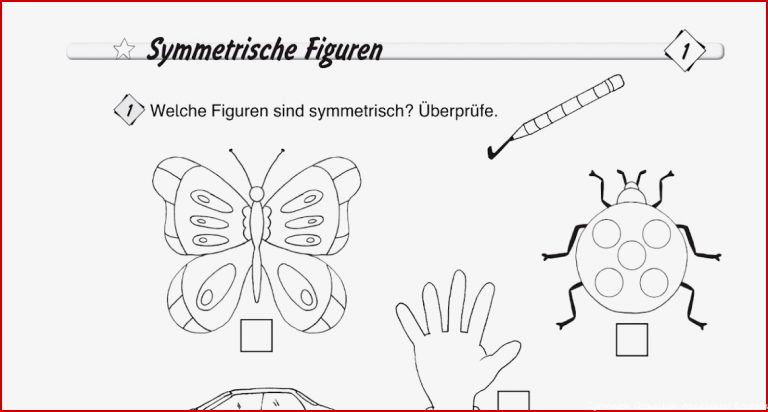 Symmetrie Grundschule Arbeitsblätter Worksheets