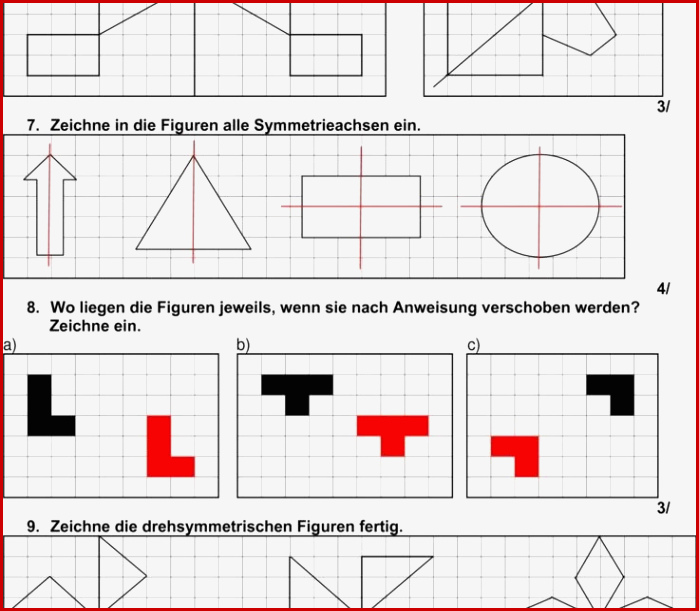 Symmetrie Klasse 6 Arbeitsblätter Worksheets