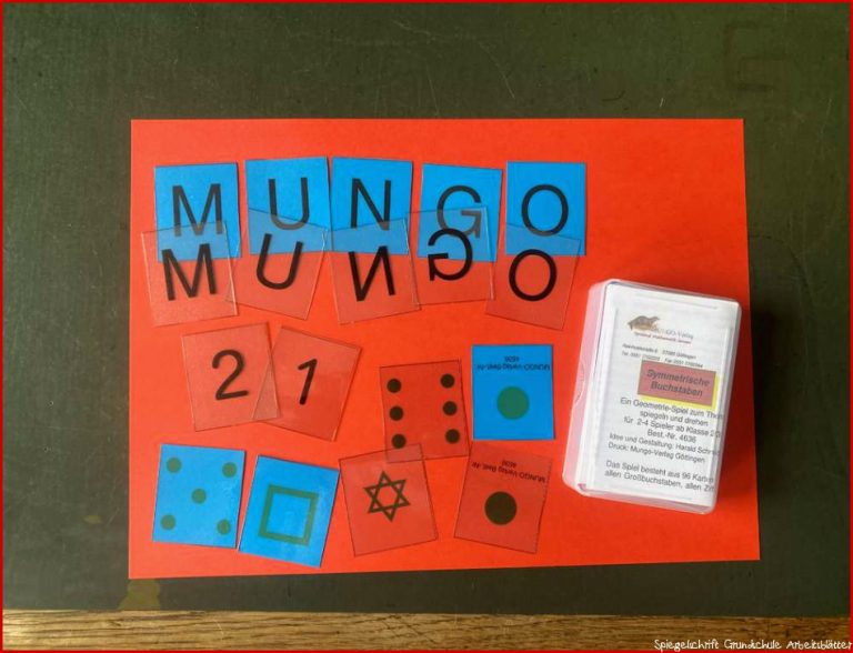 Symmetrische Buchstaben Mungo Verlag Göttingen