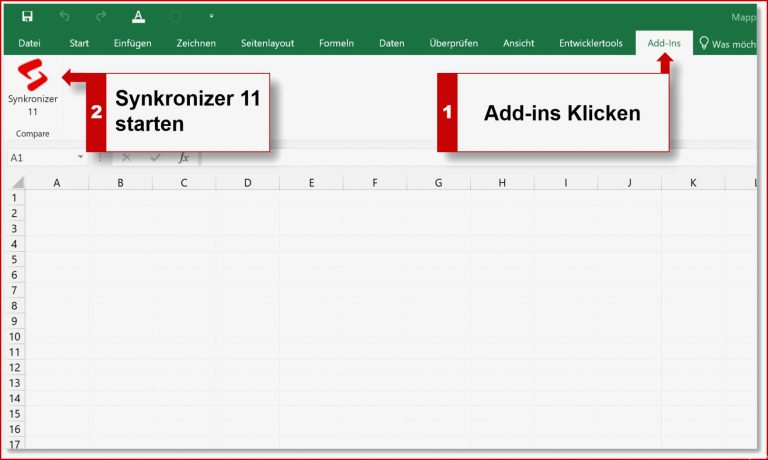 Synkronizer Excel Pare Excel Tabellen Zusammenführen