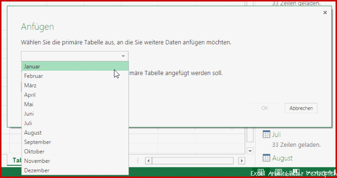 Tabellen(blätter) zusammenführen | Excel ist sexy!