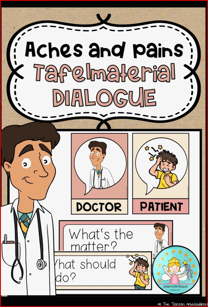 Tafelmaterial AT THE DOCTOR S Dialogue