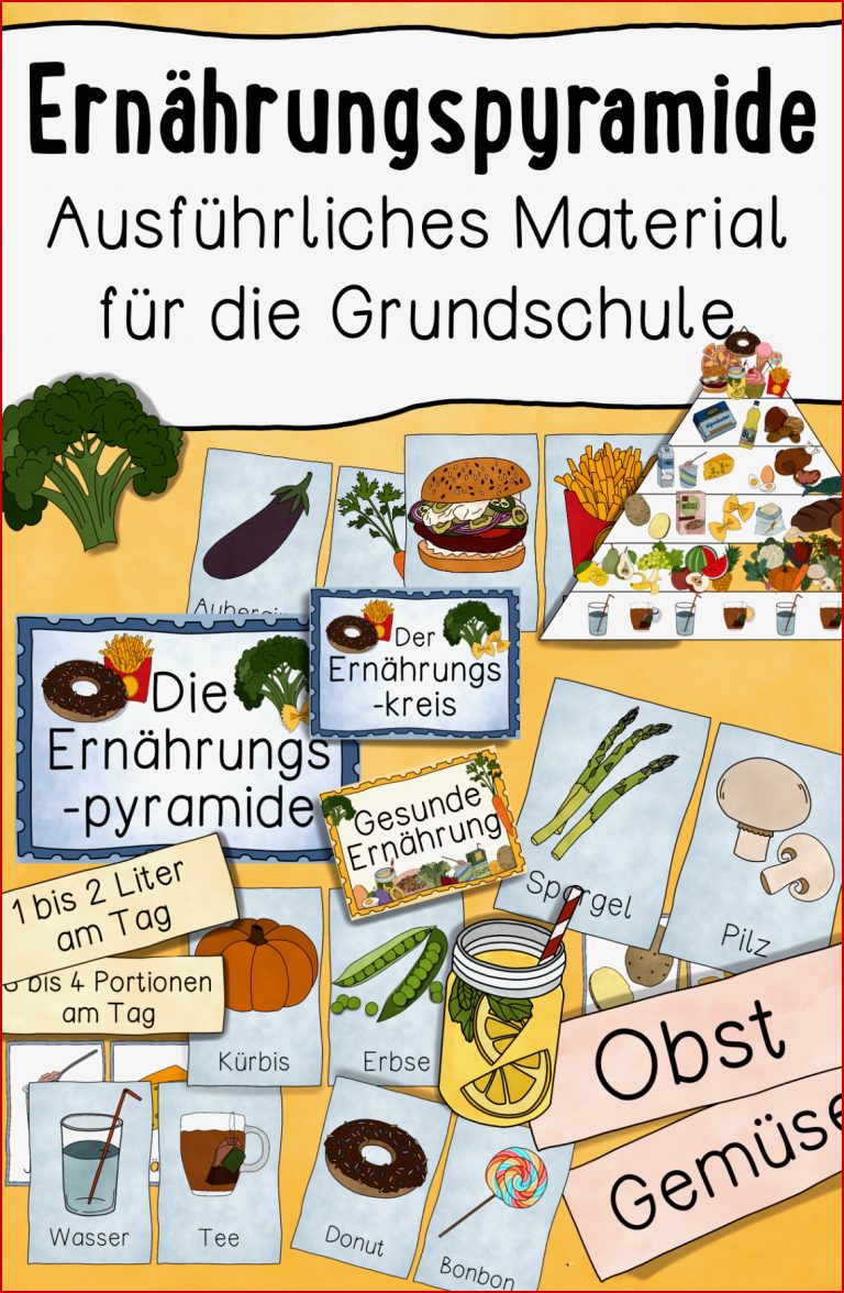 Tafelmaterial Ernährungspyramide kreis mit über 50