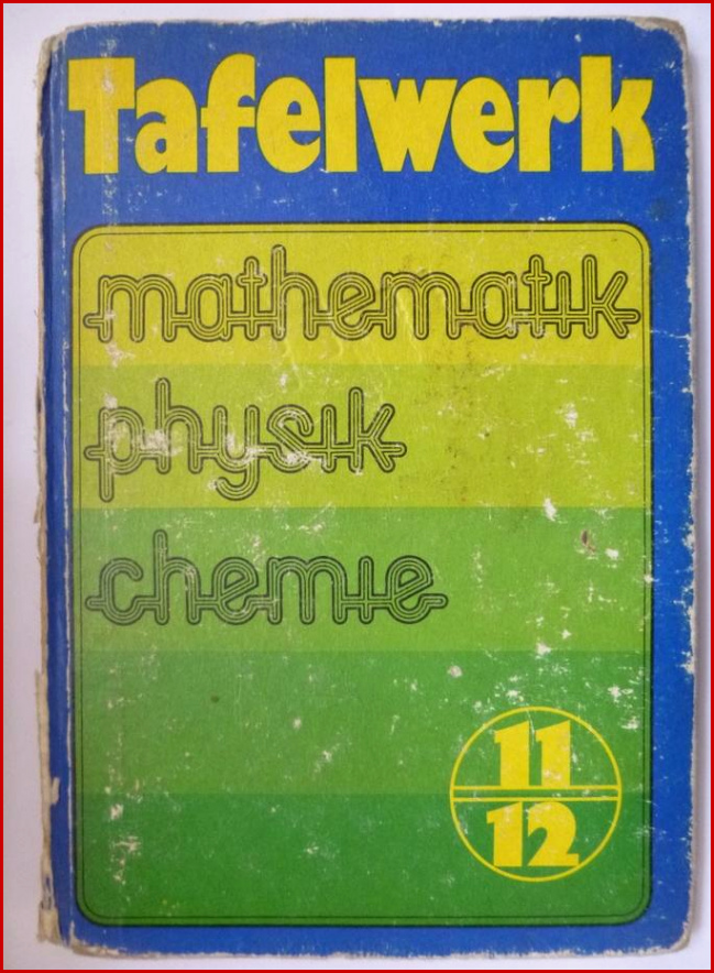 Tafelwerk Ddr Verlag Volk Und Wissen Welche Schrift