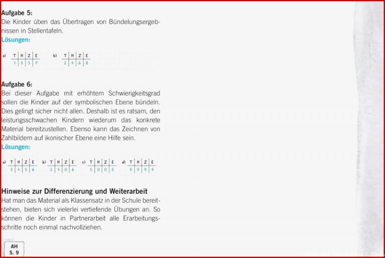 Tausendertafel 3 Klasse Tausenderbuch Erweiterung Des