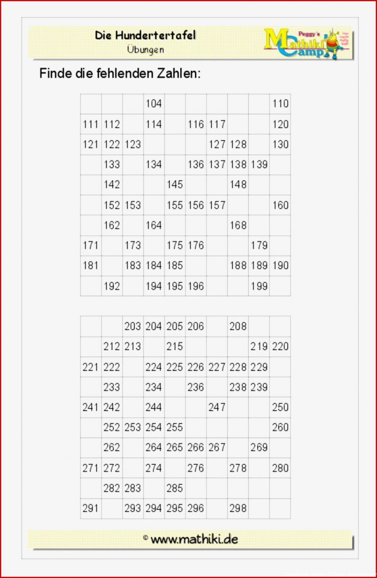 Tausendertafel Klasse 3 kostenloses Arbeitsblatt mit