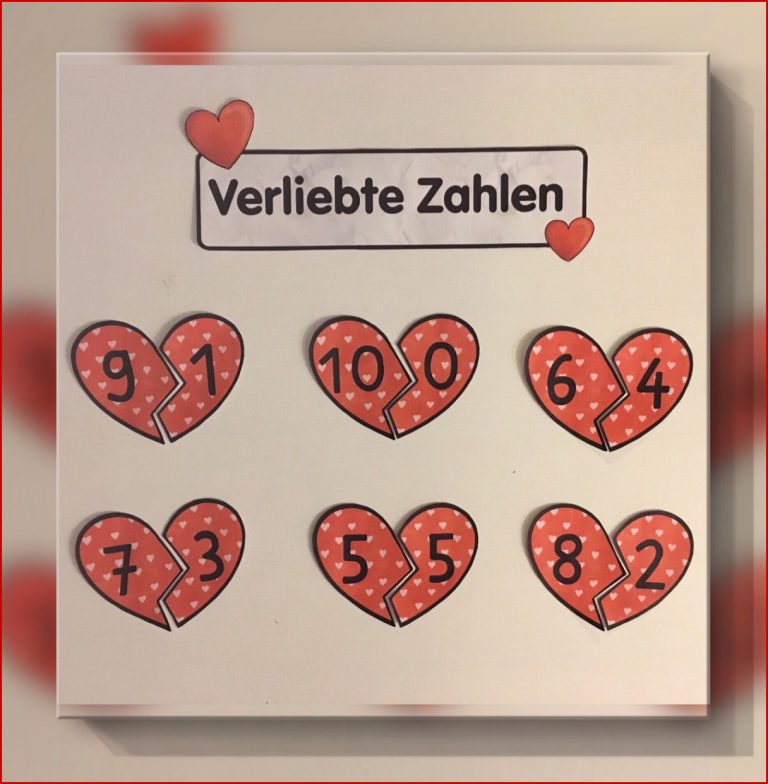 Team Farbenfroh Verliebte Zahlen