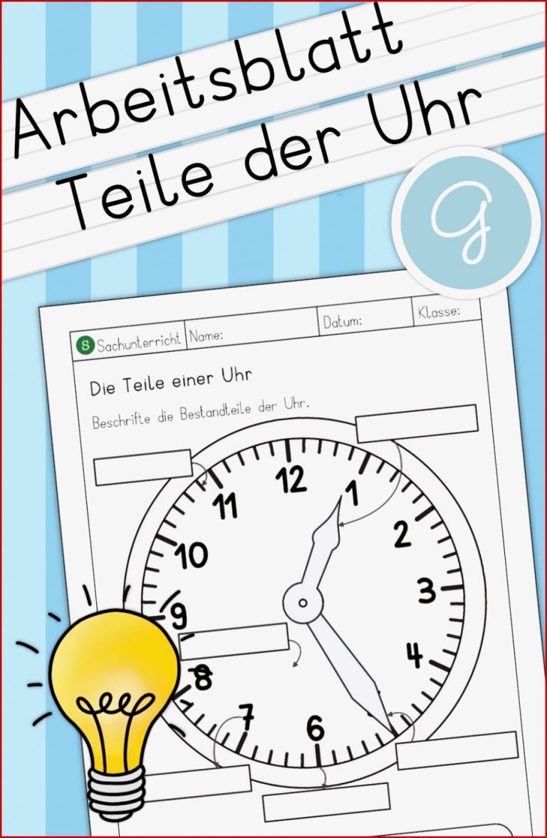 Teile Einer Uhr Grundschule David Song Grundschule