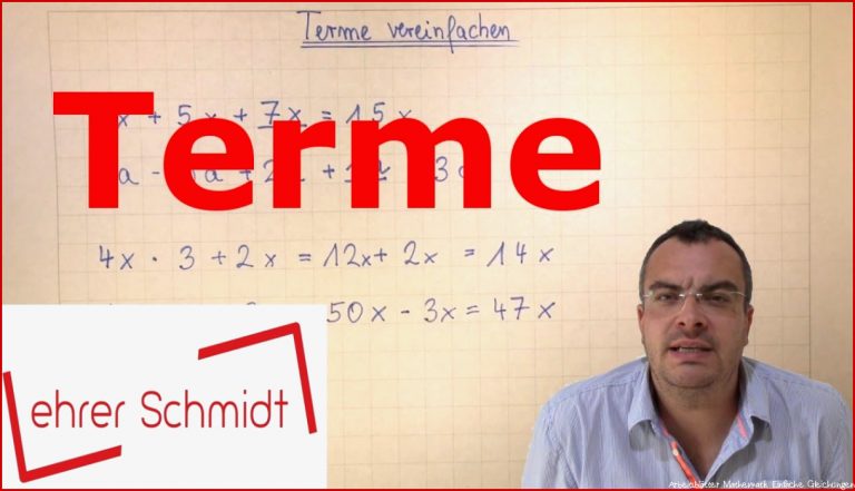 Terme berechnen Terme und Gleichungen