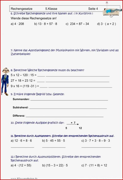 Arbeitsblätter Mathe Klasse 5 Grundrechenarten: 4 Lösungen Im Jahr 2022