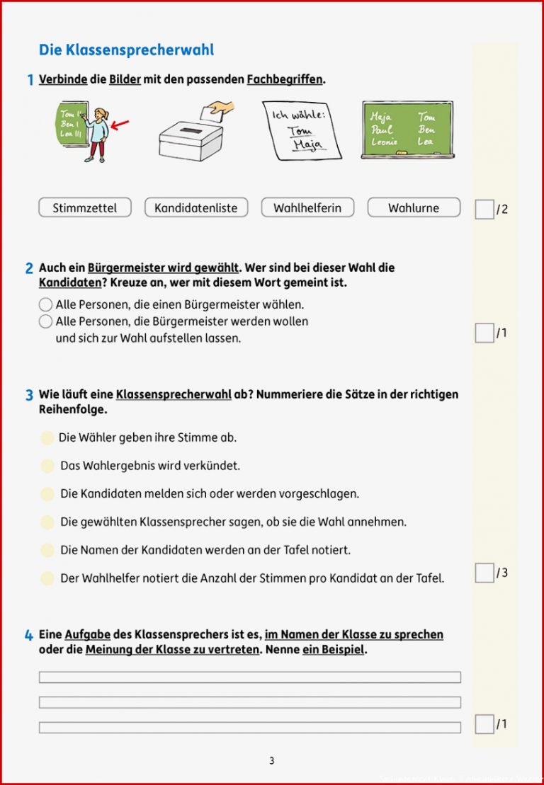 Tests Im Sachunterricht Lernzielkontrollen 3 Klasse