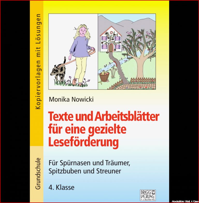 Texte Arbeitsblätter gezielte Leseförderung 4 Kl