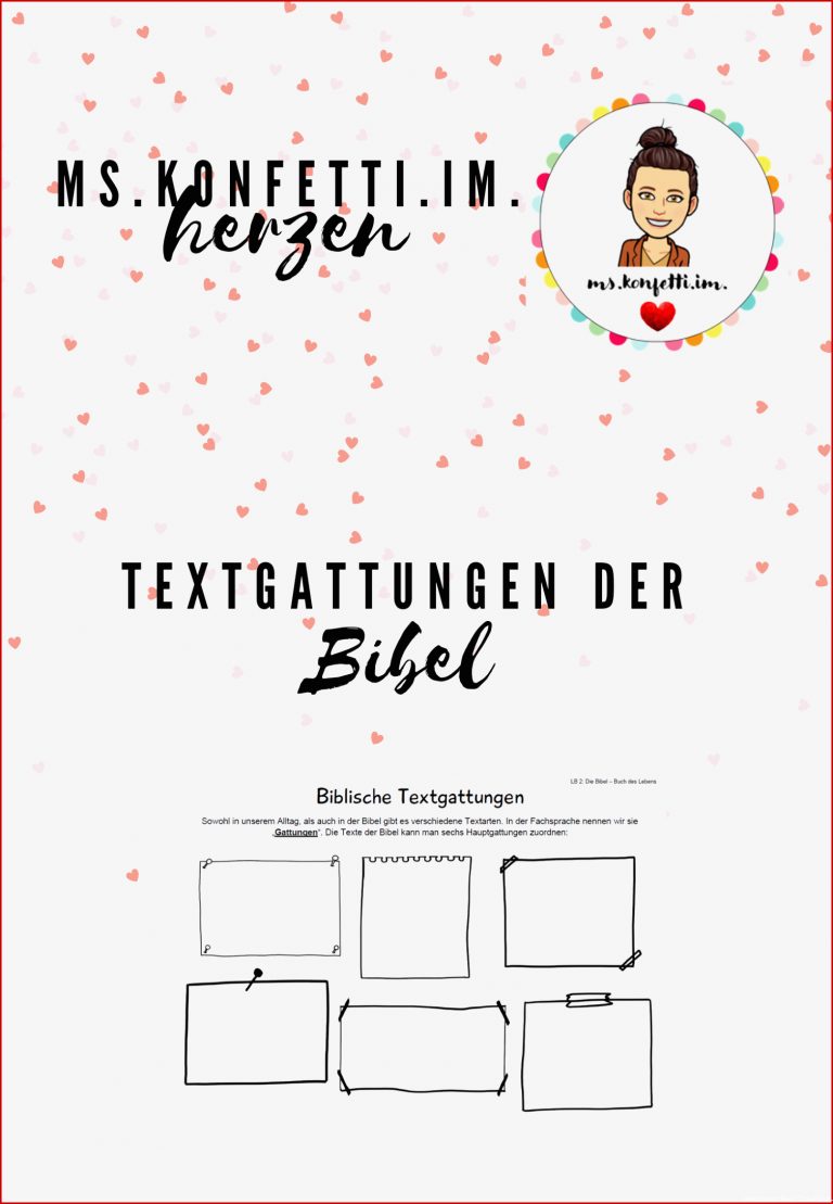 Textgattungen Der Bibel Arbeitsblatt