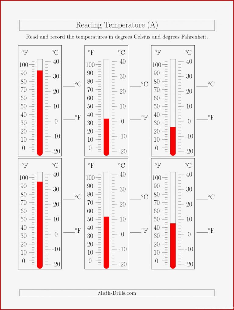 The Reading Temperatures from Thermometers A