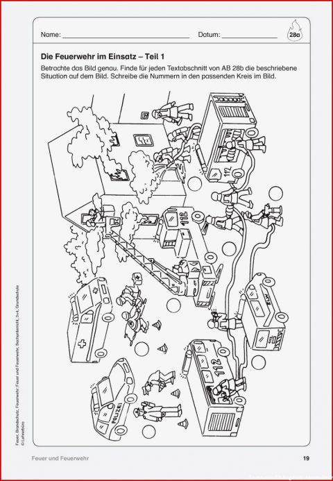 Feuerwehr Kindergarten Arbeitsblätter: 6 Optionen Für 2022 | Kostenlose