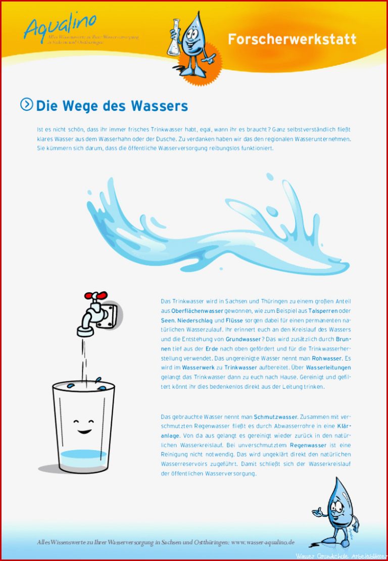 Thema Wasser Grundschule Arbeitsblätter kinderbilder