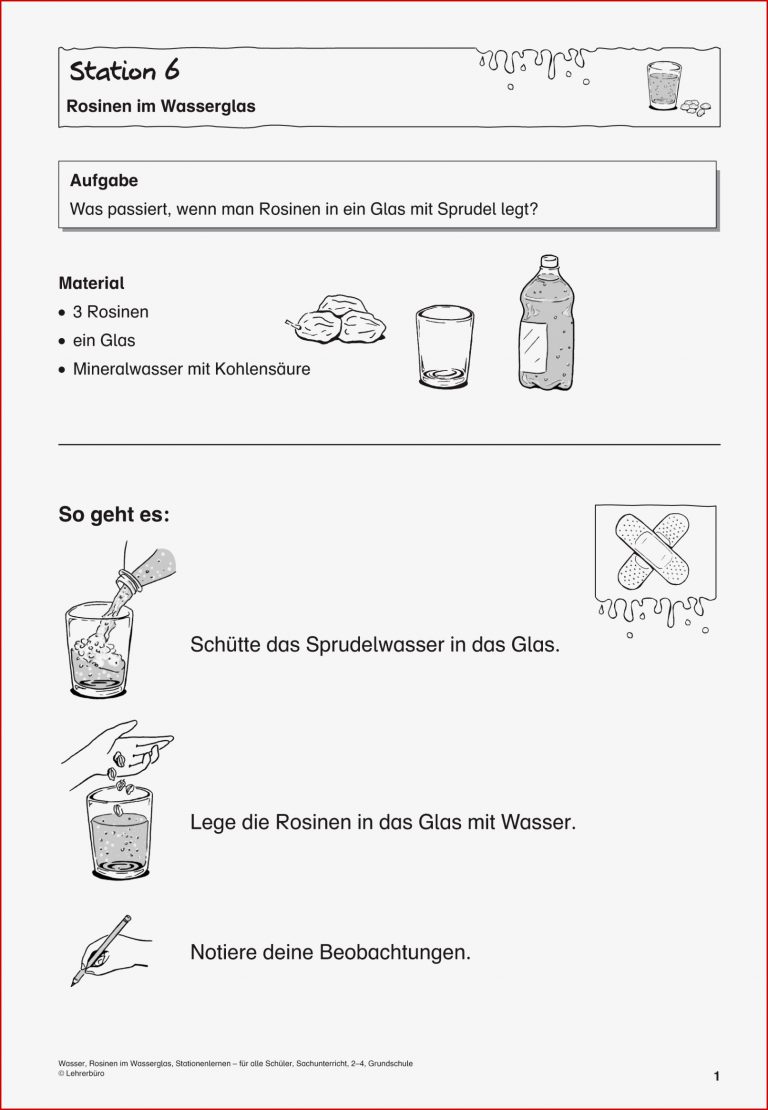 Thema Wasser Grundschule Kostenloses Material