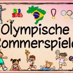 Themenplakat "olympische sommerspiele" Mit Bildern