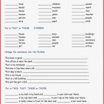 This that these Those Worksheet Free Esl Printable