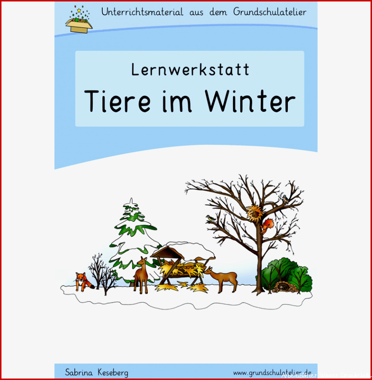 Tiere im Winter Werkstatt für Grundschule