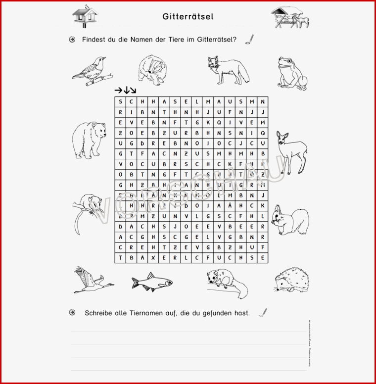 Tiere Im Winter Werkstatt Für Grundschule