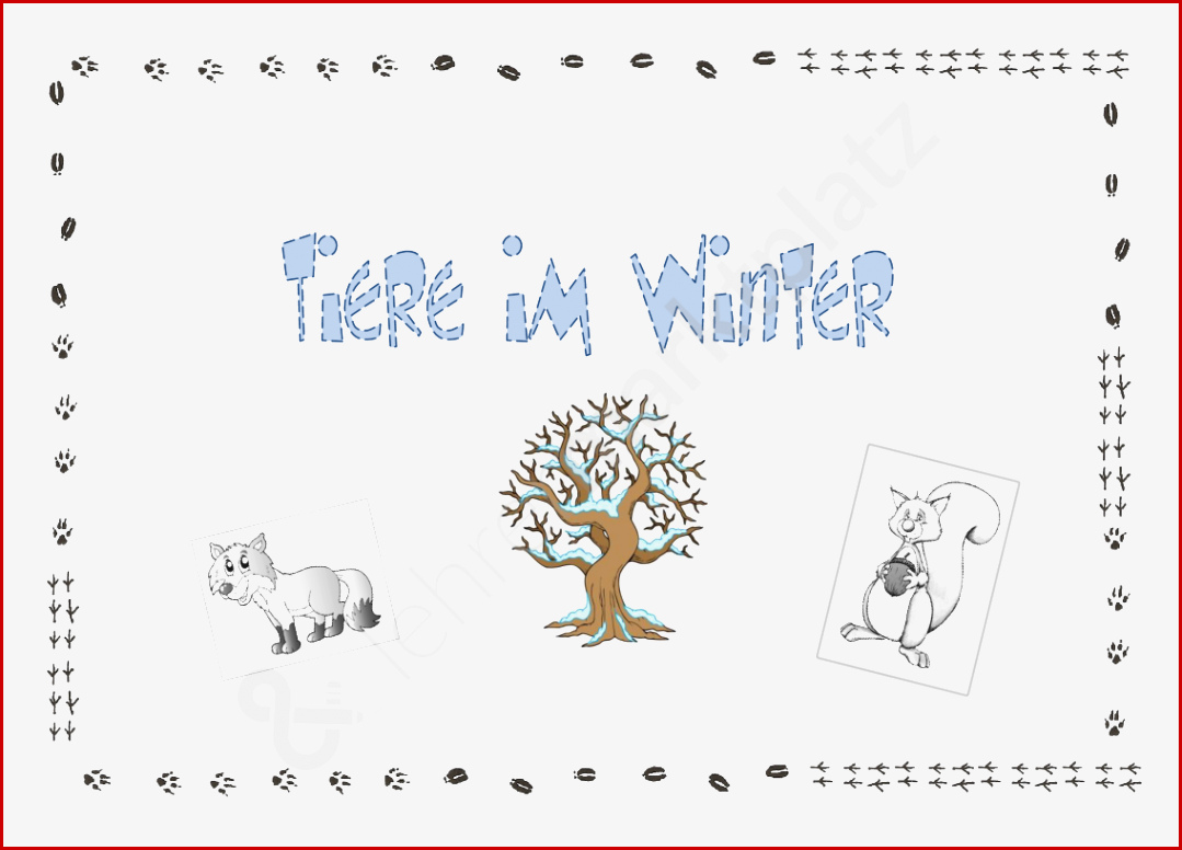 Tiere Im Winter Werkstatt Möchtest Du Selbst Erstellte