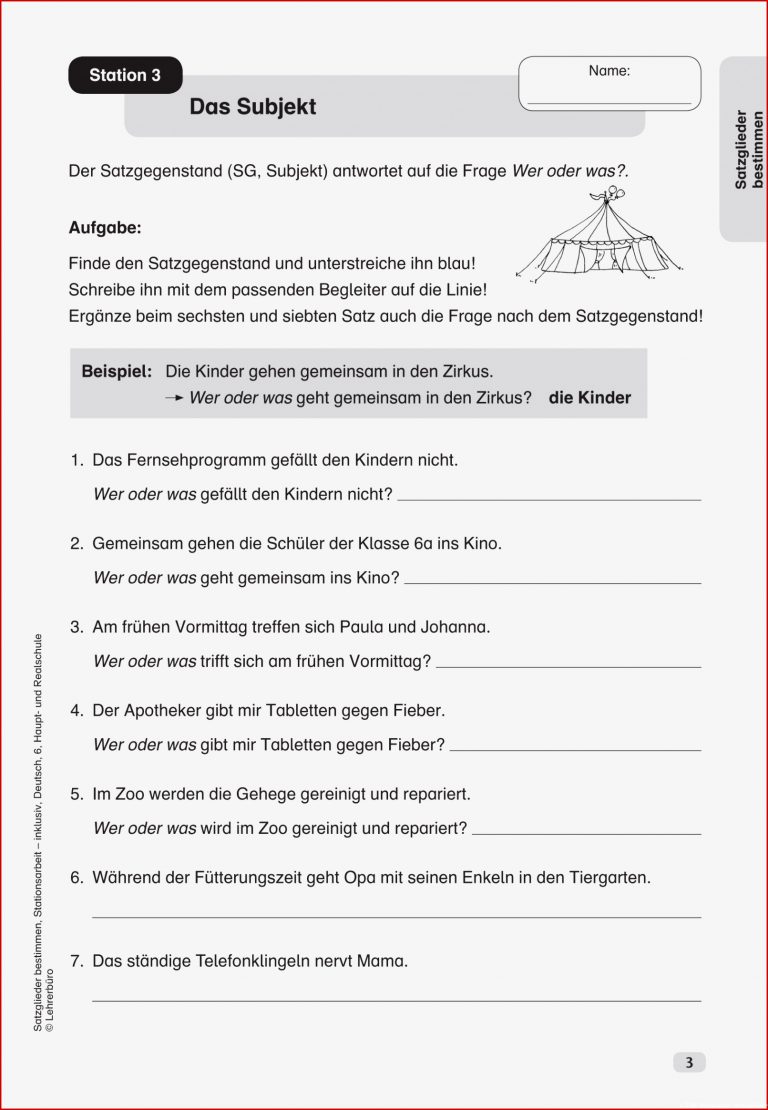 Top Ten Satzglieder Bestimmen übungen Mit Lösungen Klasse 4