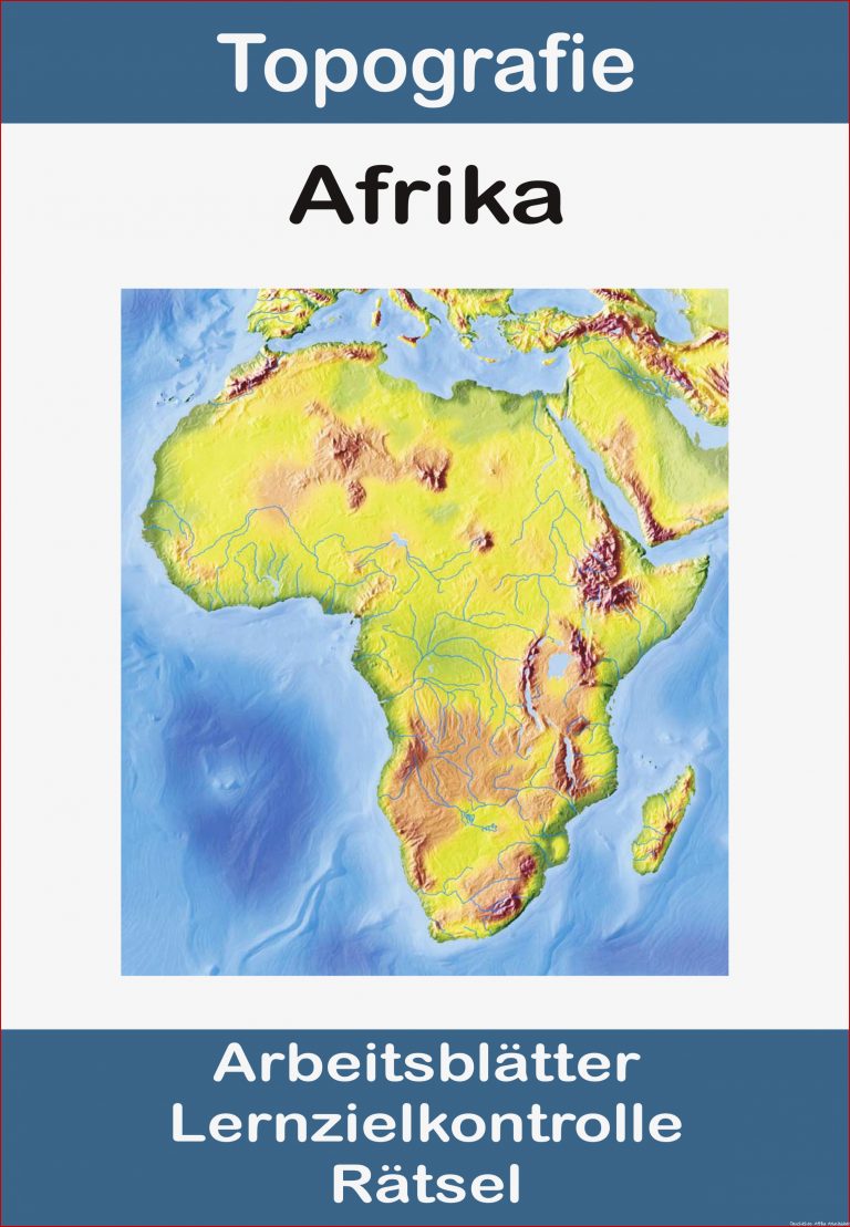 Topografie AFRIKA – Unterrichtsmaterial in den Fächern