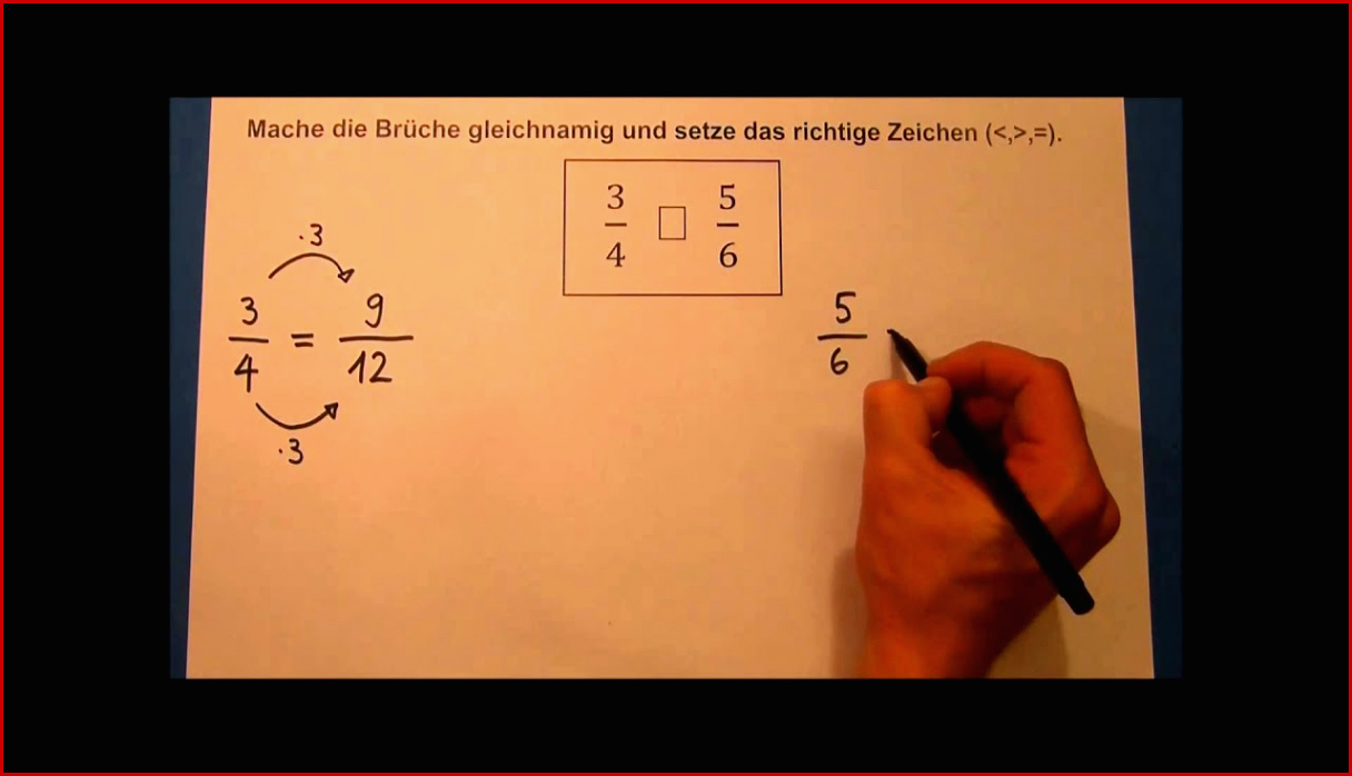 Tutorial Brüche Gleichnamig Machen