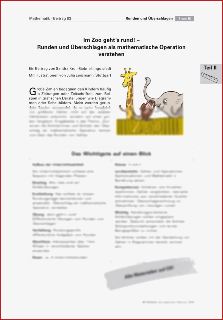 Überschlagsrechnung Mathematik 4 Klasse Runden Und