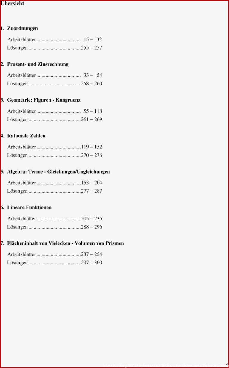 Übersicht. 1. Zuordnungen. Arbeitsblätter Lösungen Prozent- und ...