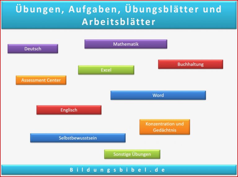 Ãbungen, Aufgaben, ÃbungsblÃ¤tter Und ArbeitsblÃ¤tter Kostenlos