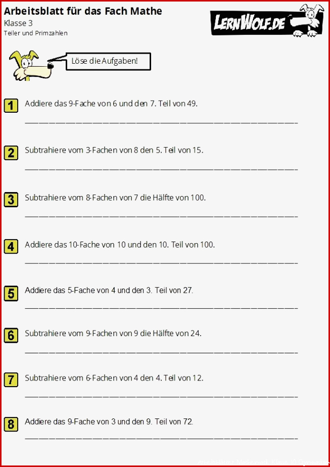 Übungen Mathe Klasse 3 kostenlos zum Download - lernwolf.de ...