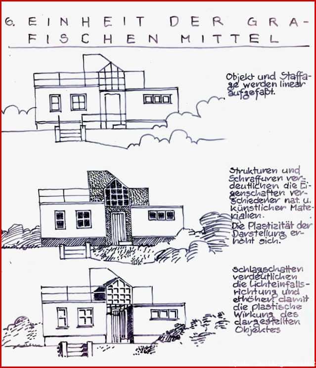 Übungen zu Bauzeichnung Grundriss & Ansichten