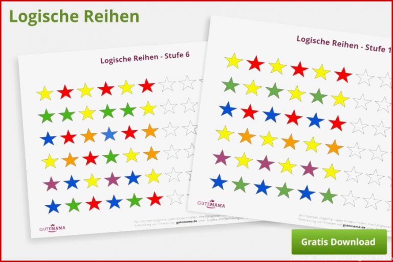 Übungen Zum Logischen Denken Für Kinder Logische Reihen