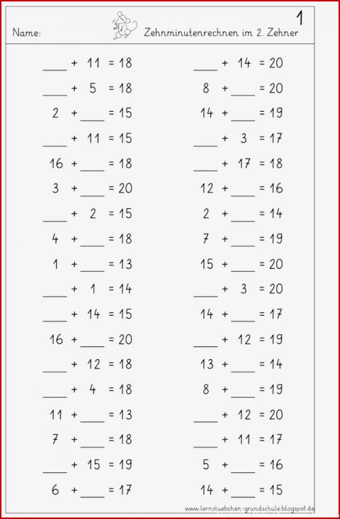 Arbeitsblätter Mathe 1 Klasse Zum Ausdrucken: 8 Beratung Sie Jetzt