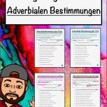 Übungsaufgaben Satzglieder Adverbiale Bestimmungen