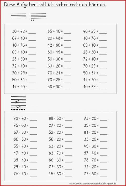 Übungsblätter 1 Klasse Mathe Arbeitsblätter Zum Ausdrucken